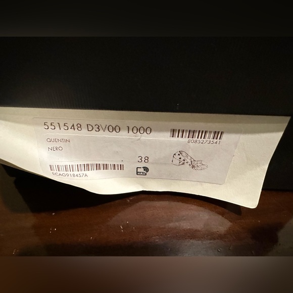 Gucci Quentin Heel loafer with Bee and Star Embroidery Black size 38 - Picture 11 of 12